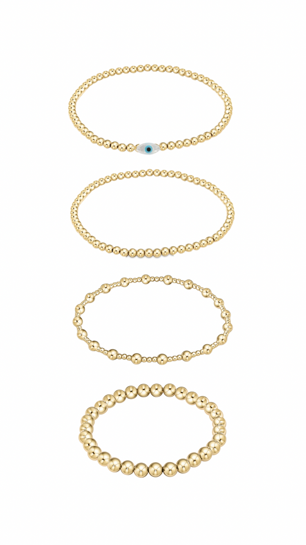 Evil eye beaded stack