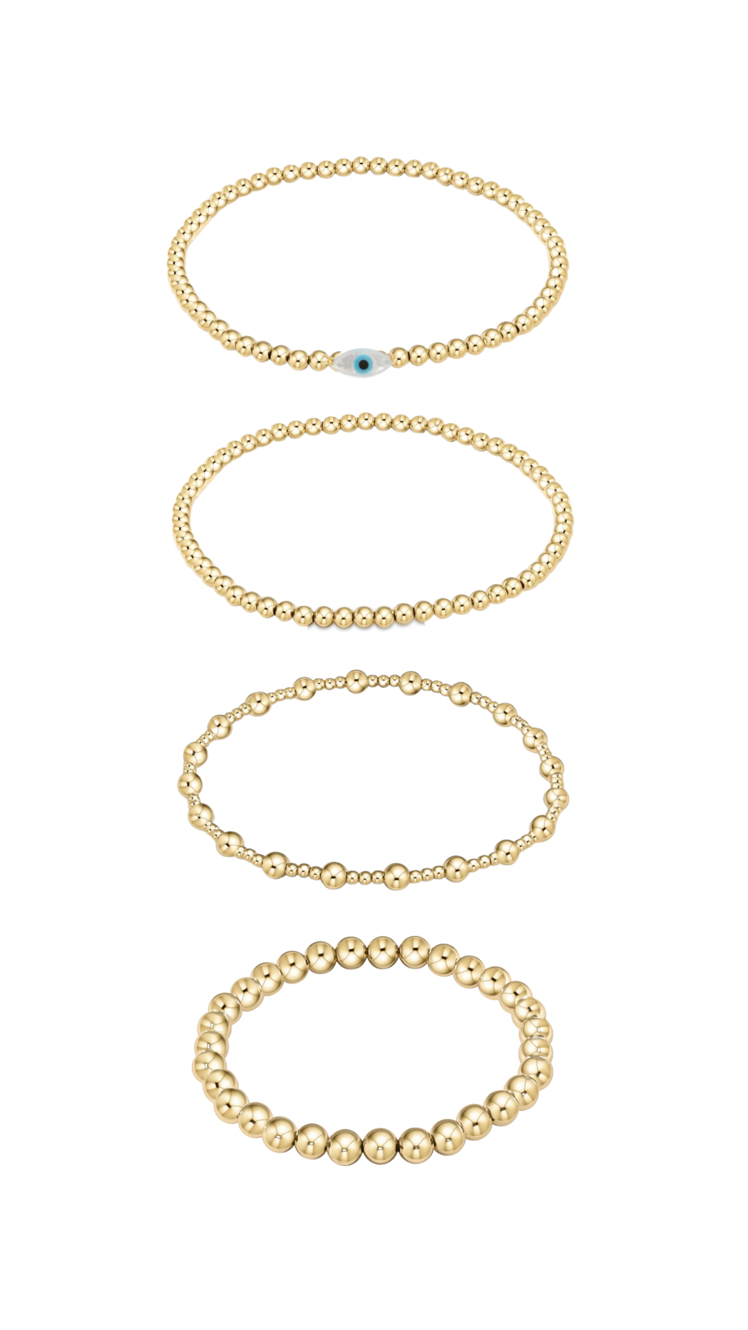 Evil eye beaded stack
